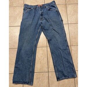 Vintage Big Mac Carpenter Jeans Mens Size 40x34 Blue Denim Workwear Utility